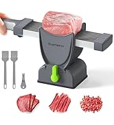 Fresh Meat Slicer, Thickness Adjustable 2 or 4 mm, 17 IN 1 Stainless Steel Cleaver Kitchen Knife,...