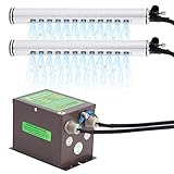 Ionizing Air Bar Static Eliminator Bar 20cm Used with Air Compressor Anti Static Bar Anti Static Eliminator Static Electricity Remover + 7KV High Voltage Generator 110V