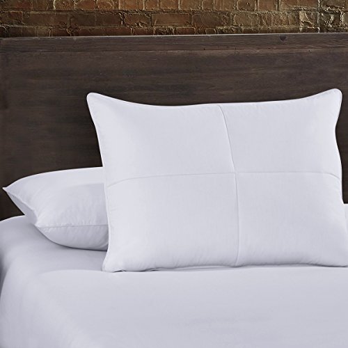 Almohada de pluma y plumón de ganso suave tamaño estándar miniatura 2