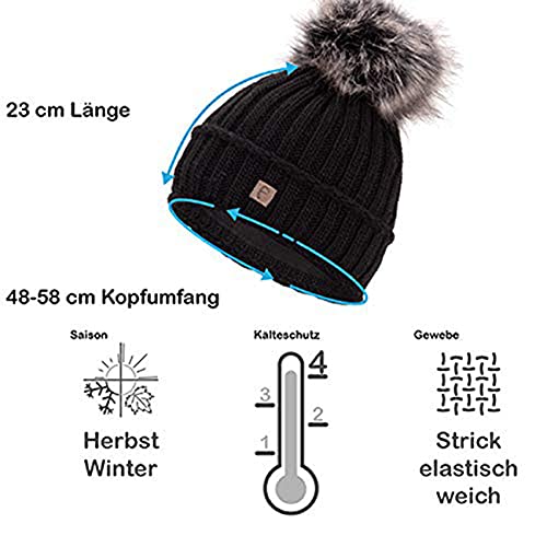 Faera Berretto Invernale Foderato Caldo con