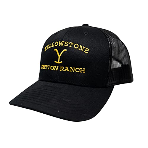 IVLWE Changes Men's Standard Yellowstone Dutton Ranch Kevin Costner Western TV Show Trucker Hat Cap 66-11 Black, One Size