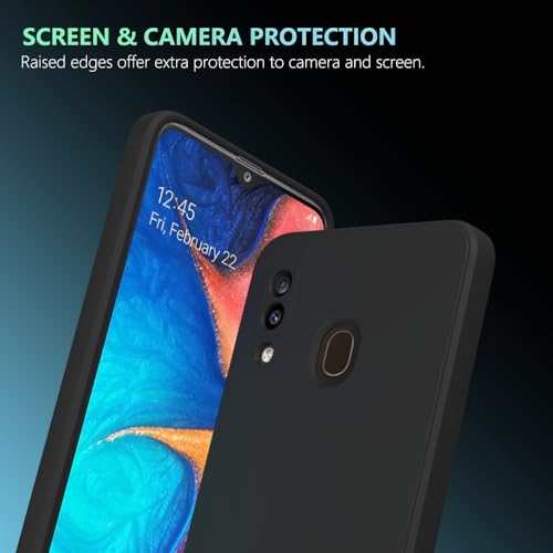 Image of for Samsung Galaxy A20 Case Black, A30 Case Scratch Resistant with Soft Touch, Slim Thin Phone Cover for Samsung Galaxy A20 A30