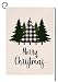 BLKWHT Buffalo Christmas Tree Small Garden Flag Vertical Double Sided Farmhouse Burlap Yard Outdoor Decor 12.5 x 18 Inches (153544)