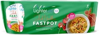LighterLife Jerk Noodle FastPot, High Protein Meal Replacement with up to 33% of RDA Vitamins and Minerals, Tray of 8 x 65gram Servings