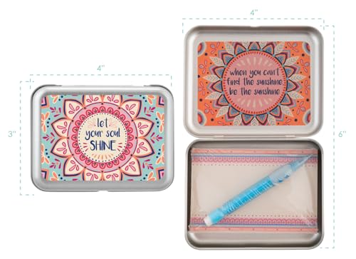 Image of Karma Sentiment Note Taking Prayer Encouraging Notes Soul Shine Box Inches