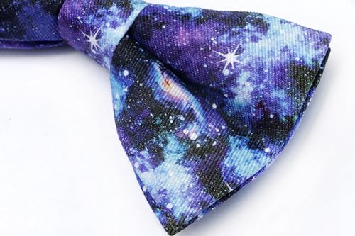 Image of Colorful Fun Pattern Pre-Tied Bow Tie Mens Floral Space Adjustable Bowtie