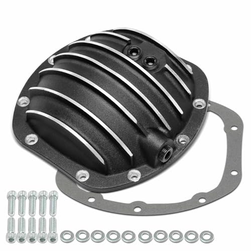 A-Premium Rear Differential Cover with Gasket & Bolts & Drain Plug Compatible with Jeep Grand Cherokee Wagoneer, Wrangler JK, CJ5, CJ6, CJ7, Comanche, Commando, fit for DANA 25 27 30
