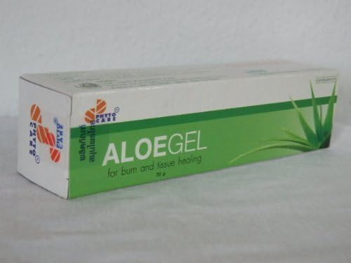 Aloegel Thai Natural Herbal Aloe Vera Gel for Burn & Tissue Healing 30g. - Pack 2