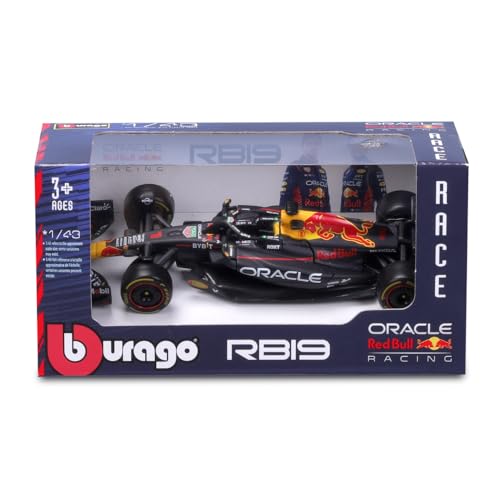 Bburago 1:43 F1 RB19#1 Red Bull Racing Max Verstappen 2023 Champion Die Cast New Alloy Car Formula 1 1/43 Diecast Model for Collection Gift Honda RBR Oracle