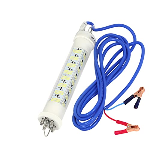 LRFVADW Luces de estanque LED subacuáticas señuelos de pesca luz calamar lámpara de noche sumergible bajo el agua