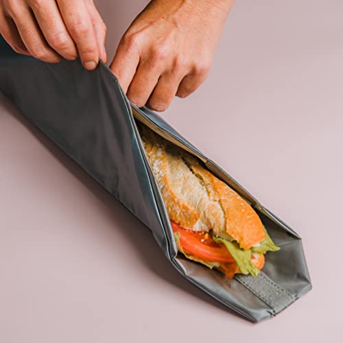NERTHUS FIH 877 Reusable Snack Bag Adjustable Black Eco-friendly, Adaptive, Easy to Clean and Washing Machine Safe - Image 4