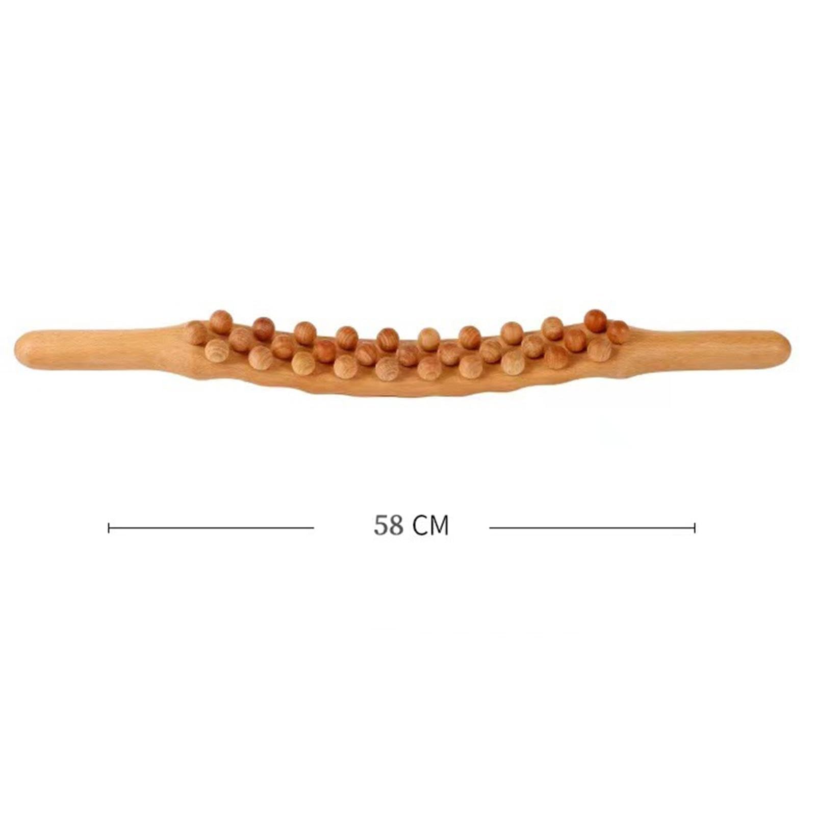 Gua Sha Scraping Bastone Massaggio Legno Relax Muscolare Manuale Portatile Superficie Liscia Punti Multipli Adatto per Salone di