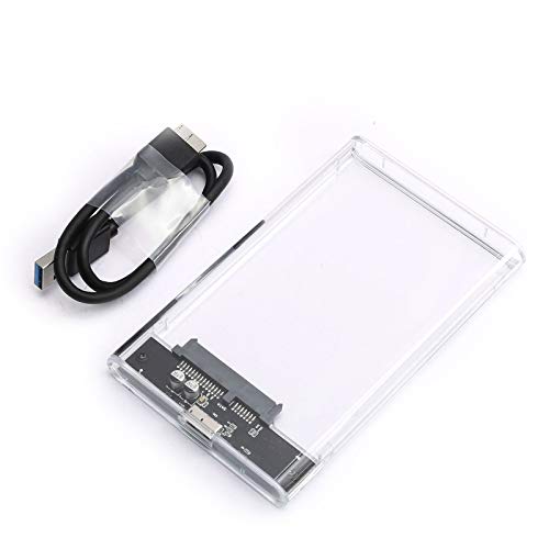 Caja externa USB 3.0 para disco SATA 2.5" transparente miniatura 1