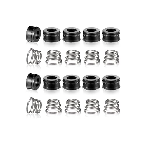 OPFS-10P Delta Double Handle Faucet Repair Set -10 sets of valve seat springs + Valve seats for kitchen and bathroom leak-proof and water-saving Delta Double Control Hot and Cold faucets (10 pack）