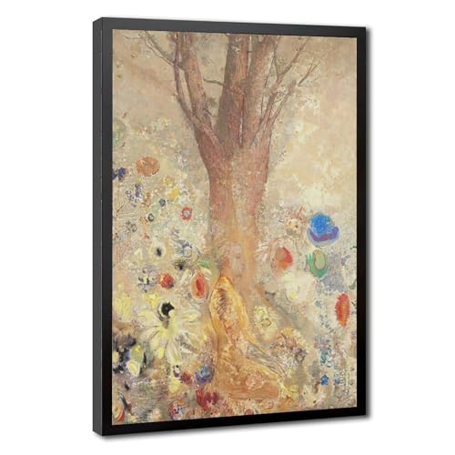 Impression sur toile Le Bouddha d'Odilon Redon, cadeau déco idéal avec cadre