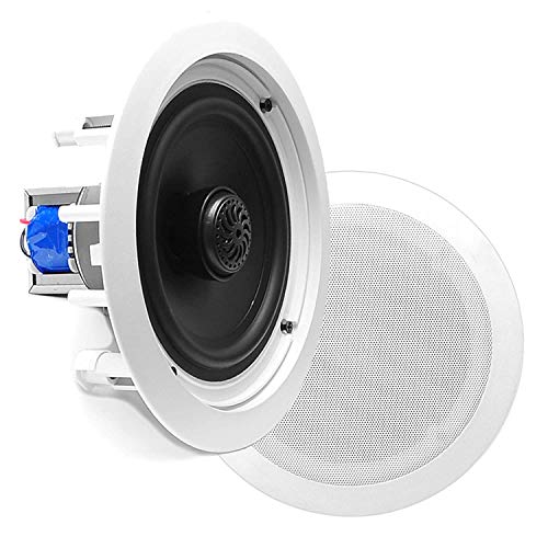 image for Pyle 8” Ceiling Wall Mount Speakers - Pair of 2-Way Midbass Woofer S