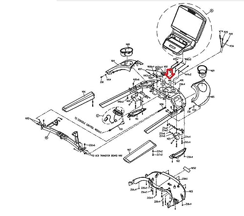 Image of Console Base Frame Set Black 0000085927 Works with Matrix Fitness Treadmill