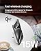 Belkin Portable Charger, Wireless Power Bank 15W 8000 mAh w/ Qi2 - MagSafe Charger w/Built-in Pop-up Kickstand - iPhone 17, Air, Pro, Pro Max, AirPods, Apple Watch, Google Pixel 10, etc. - White