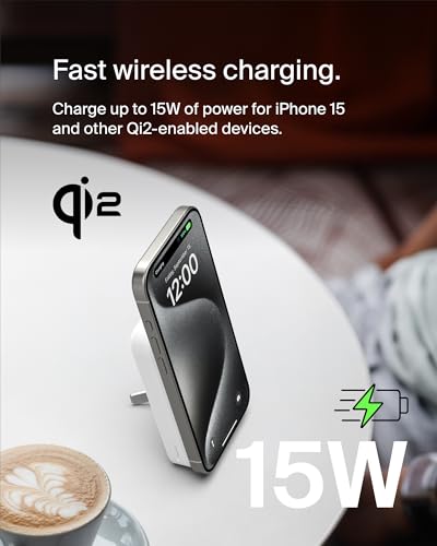 Belkin 8000mAh 15W Qi2 MagSafe Power Bank with Kickstand - image 7