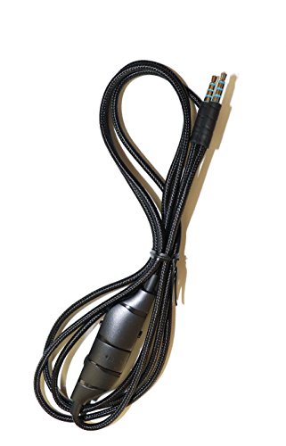 Replacement Braided 3.5mm Cable (1.5m) 4-pin Cable for Logitech G933 and G633 Artemis Spectrum Gaming Headsets