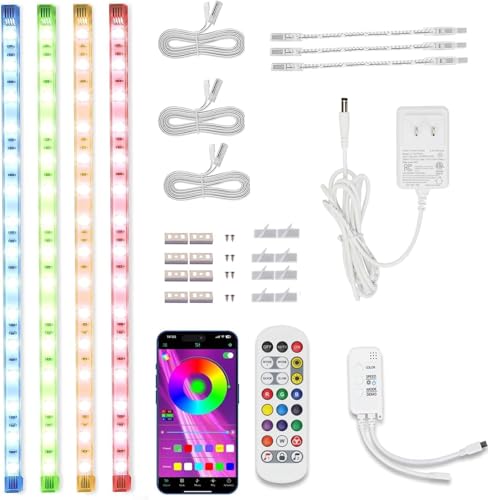 Cefrank Color Cabinet Lighting, 4pcs 12