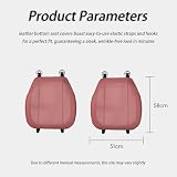 UTRFJO Leather Front Car Seat Covers for Tesla Model X 2015-2020 2021 2022 2023 2024 2025 2026, Bottom Car Seat Covers Fully Wrapped, Seat Cushion Cover, Auto Seat Cushion Pad Mat for Most Vehicles