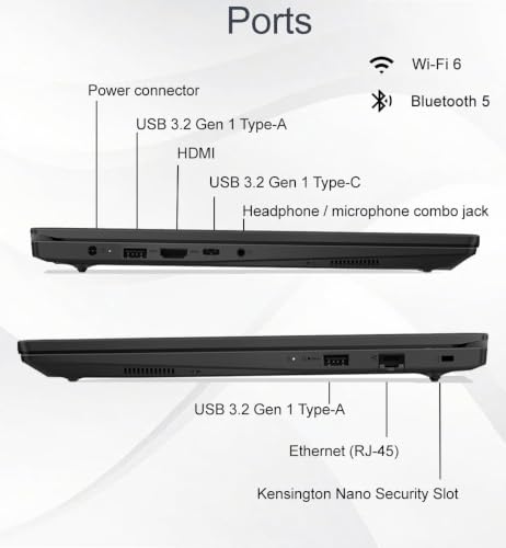 Image of Lenovo V15 Gen 5 Business Laptop (15.6 inch FHD Anti-Glare, Intel 10-Core i7-240H (> Ultra 7 155U), 16GB DDR5 RAM, 512GB SSD), Webcam w /Shutter, Numeric Keypad, Ethernet, HDMI, Win 11 Pro (Renewed)