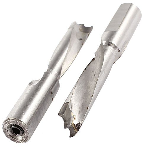 Aexit 2 Pcs Wood Drill Bits Carpentry 9mm Boring Diameter Brad Point Wood Drill Brad-Point Drill Bits Bit Tool