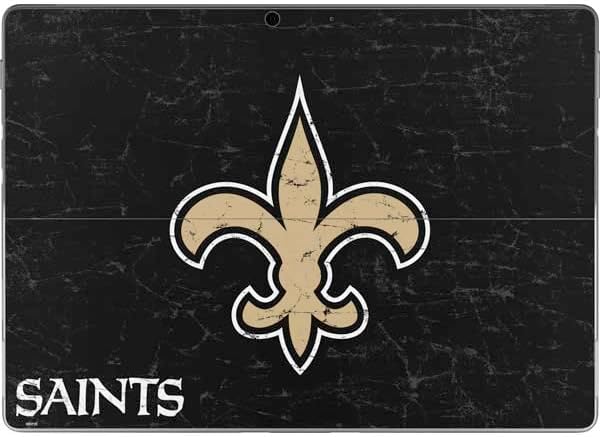 Skinit Decal Tablet Skin Compatible with Surface Pro 9 - Officially Licensed NFL New Orleans Saints Distressed Design