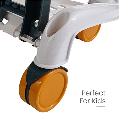 Kids Shopping Cart- Pretend Play Grocery Cart- Shopping Cart With Wheels Toy By Altoi #TOP5