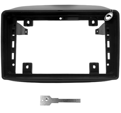 Moldura De Painel 2 Din 9' Polegadas Mobi Preto