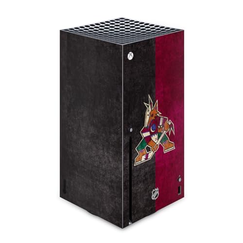 Skin Arizona Coyotes Xbox Series X autocollant en vinyle Head Case Designs sous licence NHL