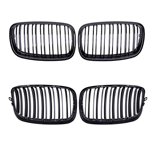 Grille de calandre en carbone pour BMW X5 X6 accessoires auto E70 E71 - 5