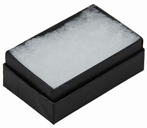 Jpb Black Swirl Cotton Filled Jewelry Box #21 (Case Of 100) 2.5 Inches X 1.5 Inches #TOP2