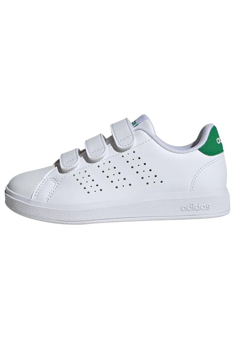 adidas Mixte Enfant Advantage Base 2.0 Children Shoes, Cloud White/​Cloud White/​Green, 29 EU