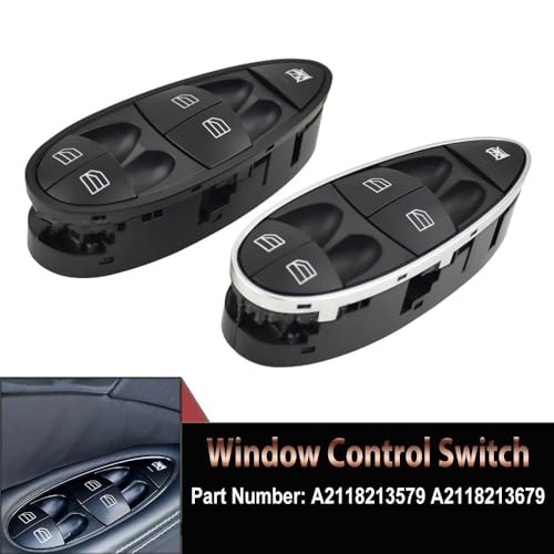 Control elevalunas eléctrico de coche, interruptor de botón elevalunas para Clase E W211 2