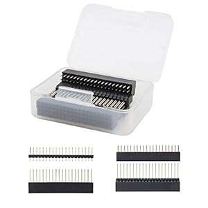 Geekworm 2×20 40 Pin Stapelen Vrouwelijke Header Kit voor Raspberry Pi 4B/3B +/3B/2B/B +/A+/Zero (Zero W) (4…