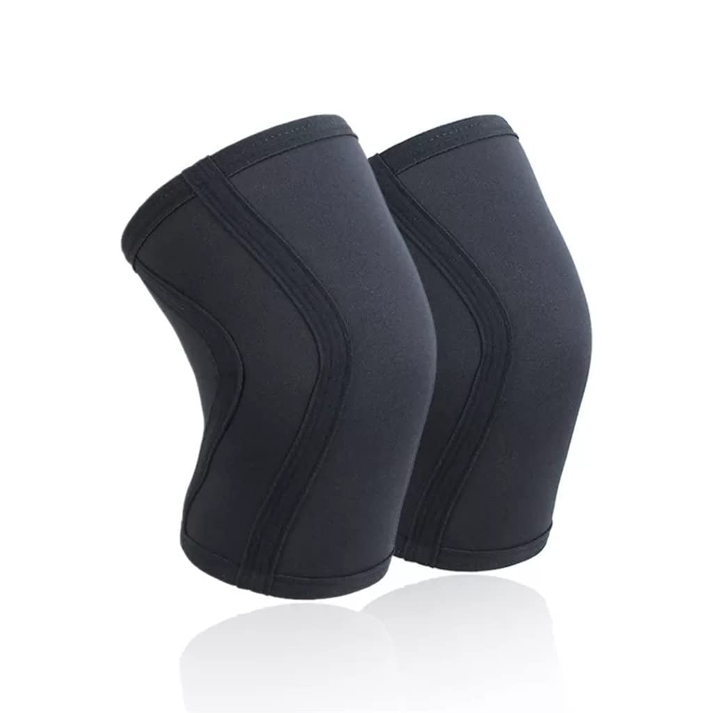 Squat 7mm Genouillère Soutien Protecteur Hommes Femmes Gym Sports Basketball Volleyball Protecteur (Couleur : A, Taille : Lcode) (A XLcode)