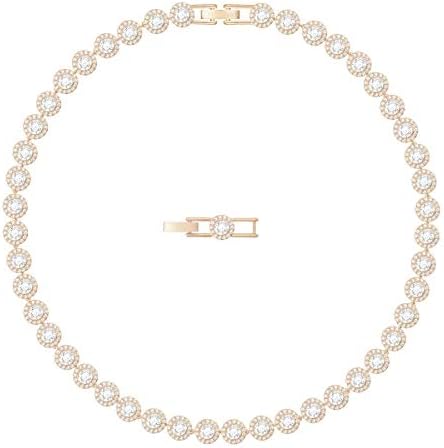 SWAROVSKI Angelic All-Around Choker Necklace, Clear Swarovski Crystals and Matching Crystal Pavé with a Rose-Gold Tone Finish Setting