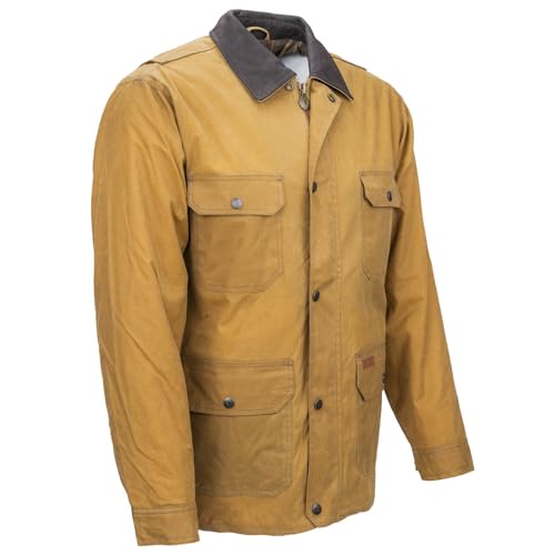 OUTBACK TRADING Men's 2146 Gidley Waterproof Breathable Fully Lined Cotton Oilskin Western Jacket2