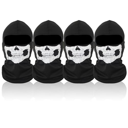Cagoule Multifonction 4 Pièces – Masque Moto, Ski, Vélo – Respirant Et Anti-vent – Taille Universelle