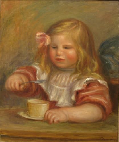Tableau Toile Manger sa soupe de Renoir SERENDIPITP déco murale 60x90cm