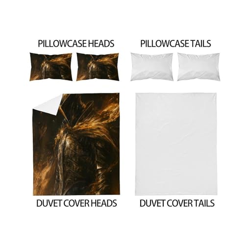 Housse de couette 3D garçon ensemble de lit 220x240 fermeture