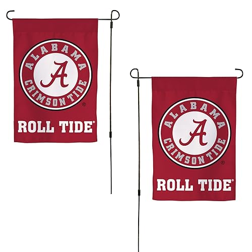 Desert Cactus University of Alabama UA Garden Flag 12 x 18 Inch Alabama Crimson Tide Banner for Outdoor Display and Events (Design D)