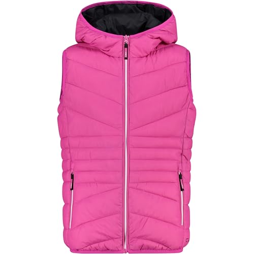CMP Kid G Vest gilet sans manche enfant avec capuche fixe pour randonnée