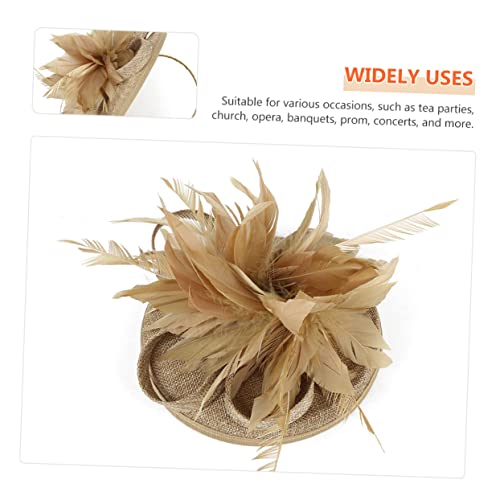 Bande de cheveux de fleur rose thé pour coiffure mariage stable - 7