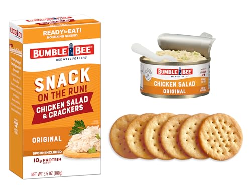Bumble BeOn-The-Go Meal Solution w/Crackers, Chicken Salad, 3.5 oz, 12/Carton