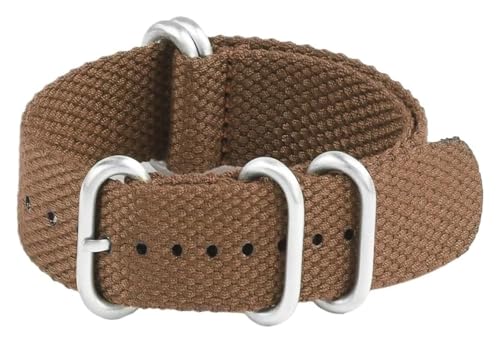 Bracelet de montre en nylon tressé 20mm 22mm élastique et durable pour sport