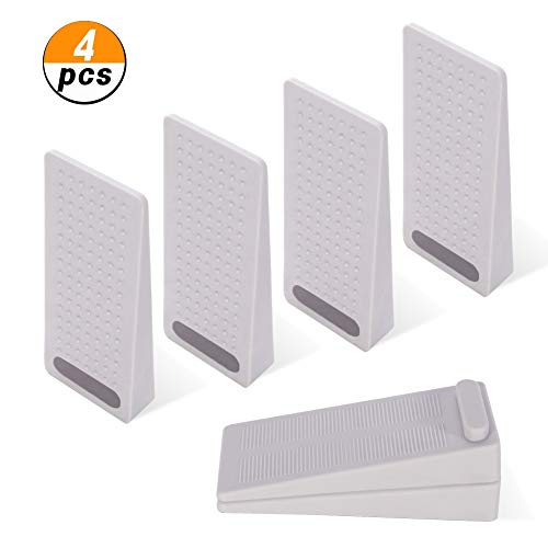 Preisvergleich Produktbild Thursday April 4 Stück Gummi Türstopper rutschfest Höhenverstellbar Fensterstopper Keil Ungiftig Kein Unangenehmer Geruch Für Fliesen Parkett Teppich Kinderzimmer Terrassentür Balkontür