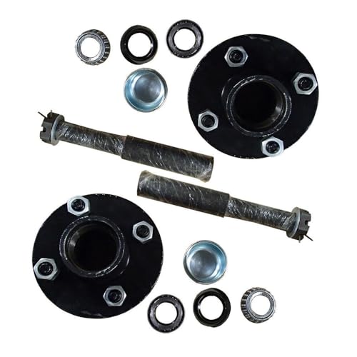 (Pack of 2) Trailer Axle Kits with 4 on 4